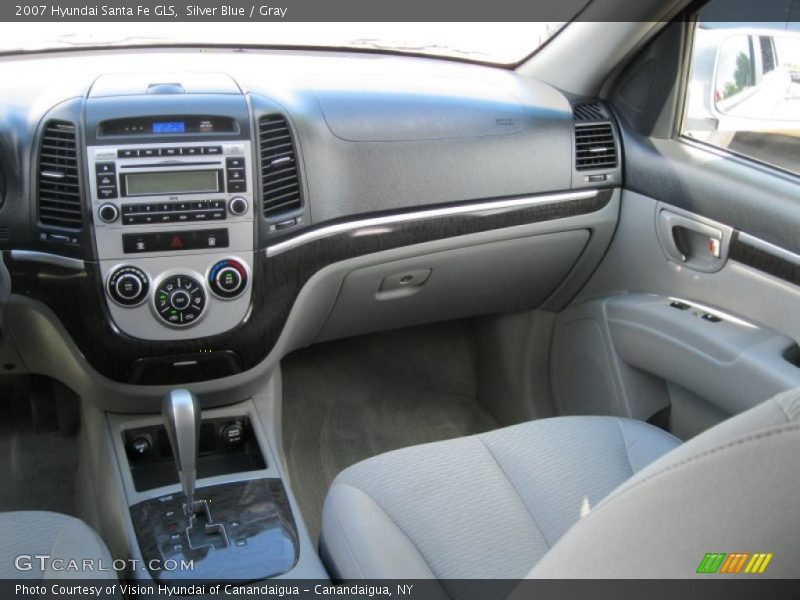 Silver Blue / Gray 2007 Hyundai Santa Fe GLS