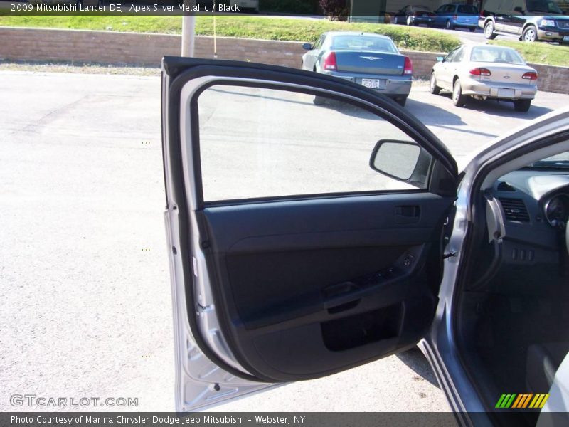 Apex Silver Metallic / Black 2009 Mitsubishi Lancer DE