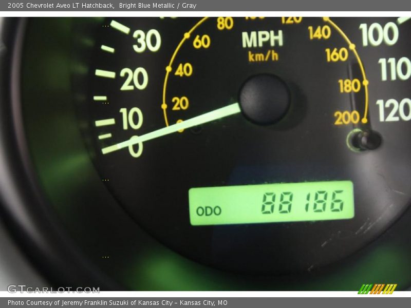 Bright Blue Metallic / Gray 2005 Chevrolet Aveo LT Hatchback
