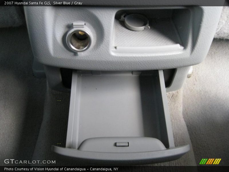 Silver Blue / Gray 2007 Hyundai Santa Fe GLS