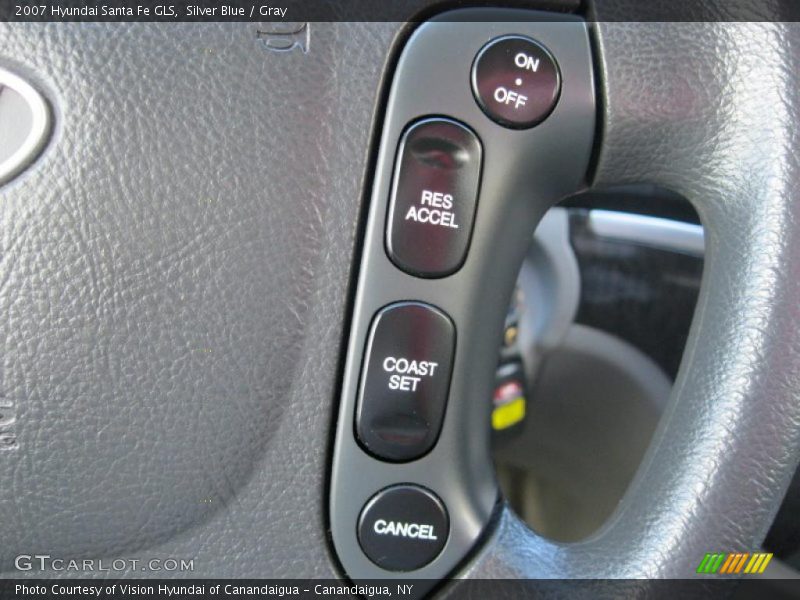 Silver Blue / Gray 2007 Hyundai Santa Fe GLS