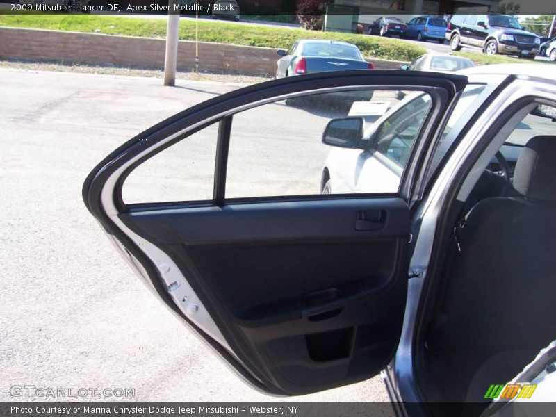 Apex Silver Metallic / Black 2009 Mitsubishi Lancer DE