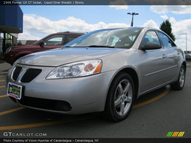 Liquid Silver Metallic / Ebony 2006 Pontiac G6 GT Sedan