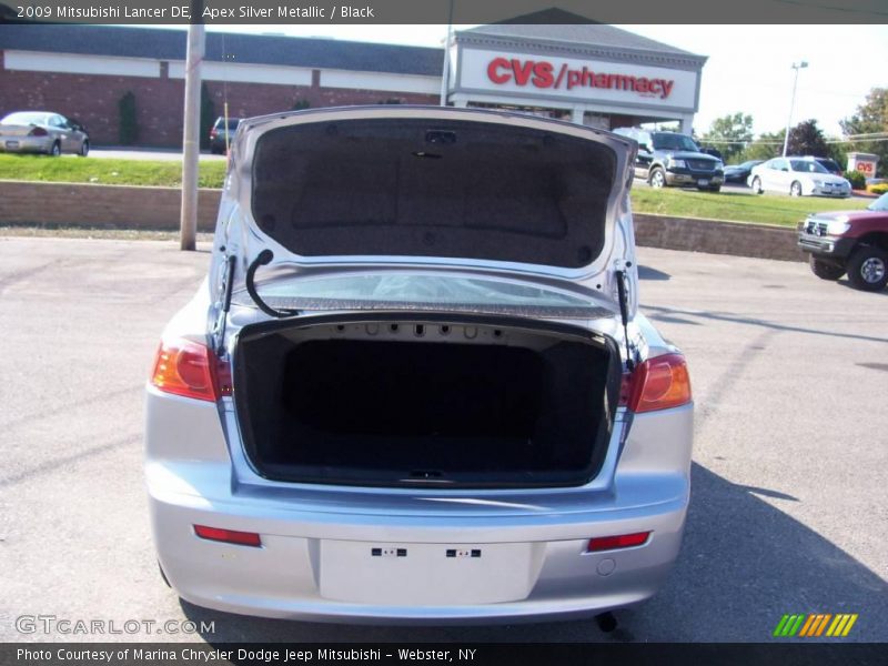 Apex Silver Metallic / Black 2009 Mitsubishi Lancer DE