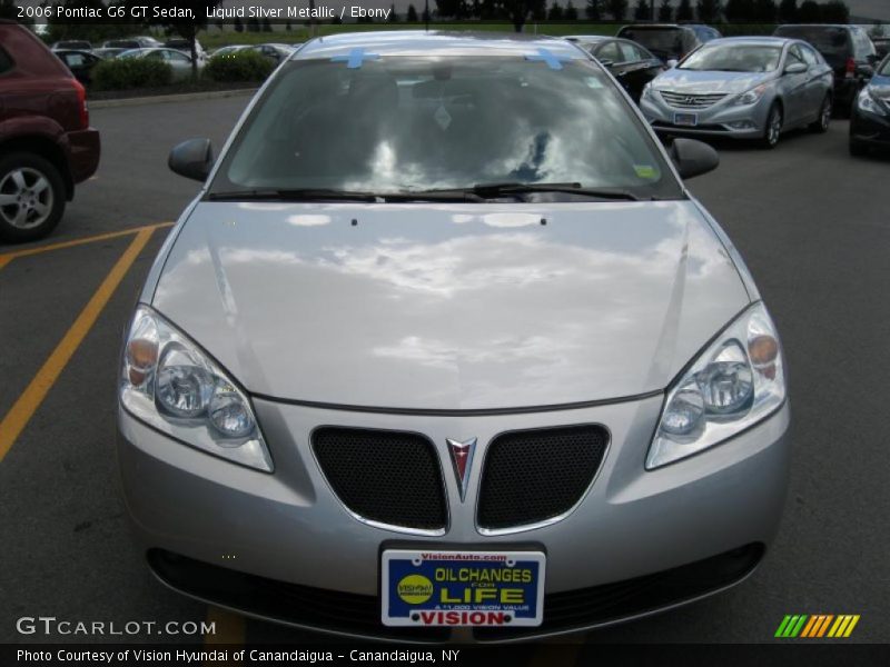 Liquid Silver Metallic / Ebony 2006 Pontiac G6 GT Sedan