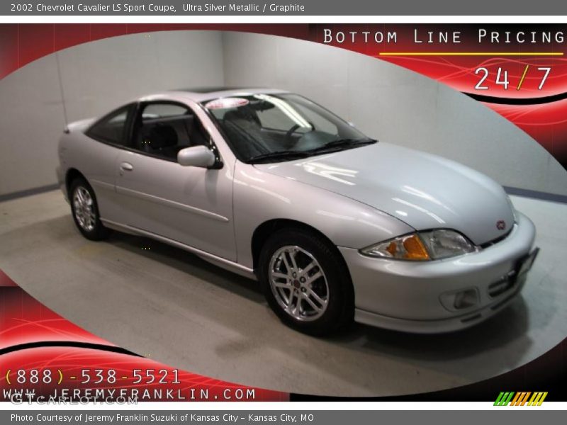 Ultra Silver Metallic / Graphite 2002 Chevrolet Cavalier LS Sport Coupe