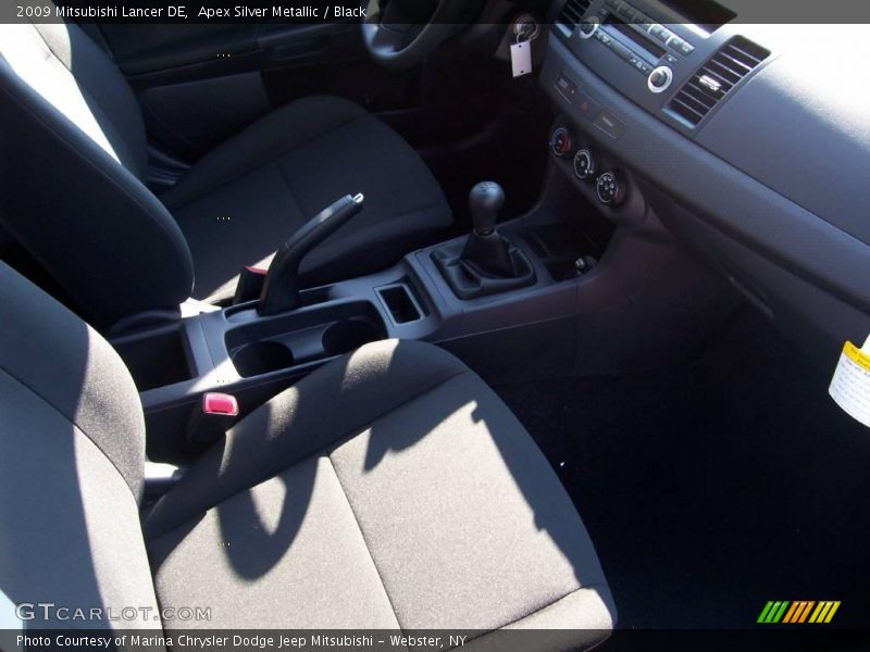 Apex Silver Metallic / Black 2009 Mitsubishi Lancer DE