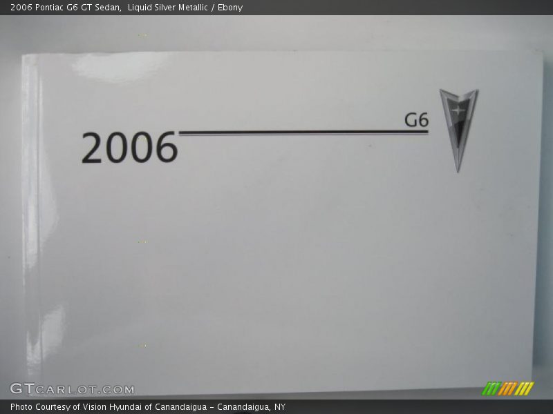 Liquid Silver Metallic / Ebony 2006 Pontiac G6 GT Sedan