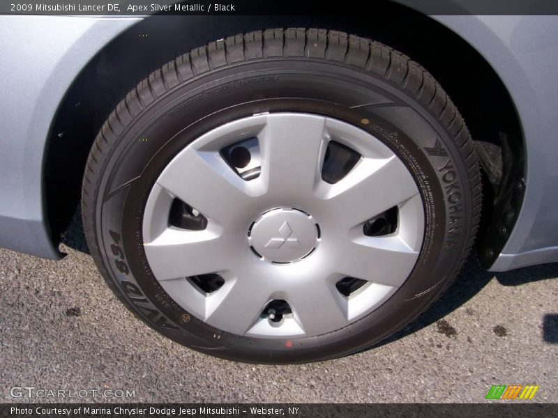 Apex Silver Metallic / Black 2009 Mitsubishi Lancer DE