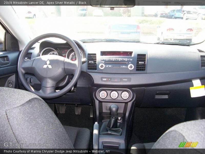 Apex Silver Metallic / Black 2009 Mitsubishi Lancer DE