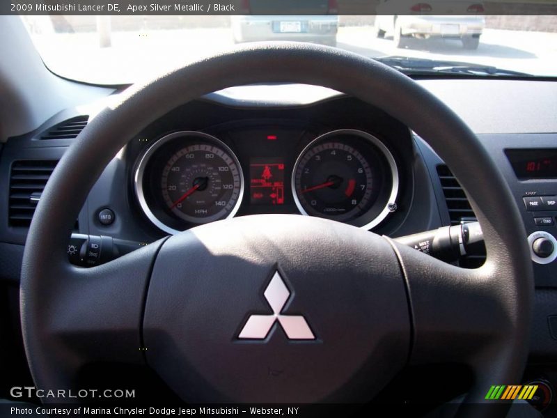 Apex Silver Metallic / Black 2009 Mitsubishi Lancer DE