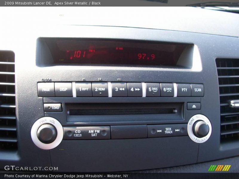 Apex Silver Metallic / Black 2009 Mitsubishi Lancer DE