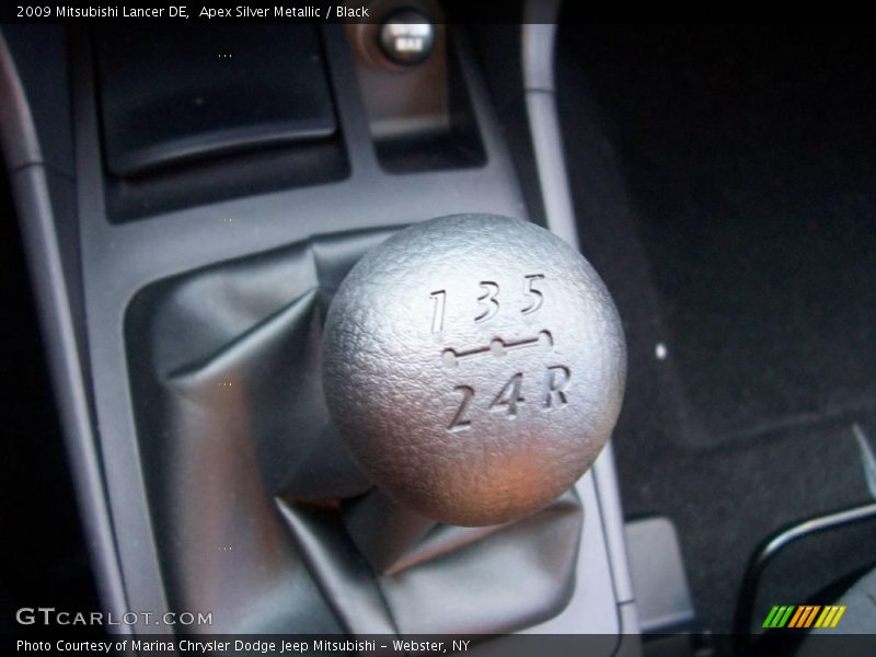 Apex Silver Metallic / Black 2009 Mitsubishi Lancer DE