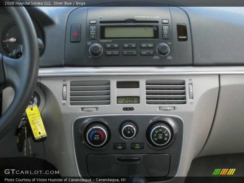 Silver Blue / Beige 2008 Hyundai Sonata GLS