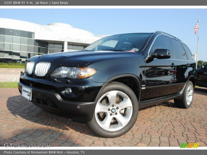 Jet Black / Sand Beige 2005 BMW X5 4.4i