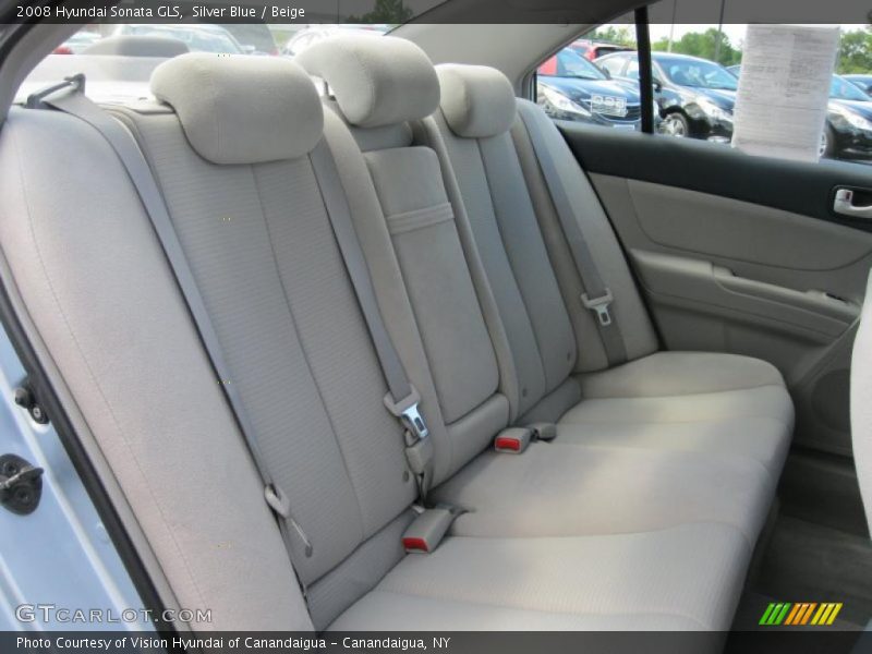 Silver Blue / Beige 2008 Hyundai Sonata GLS