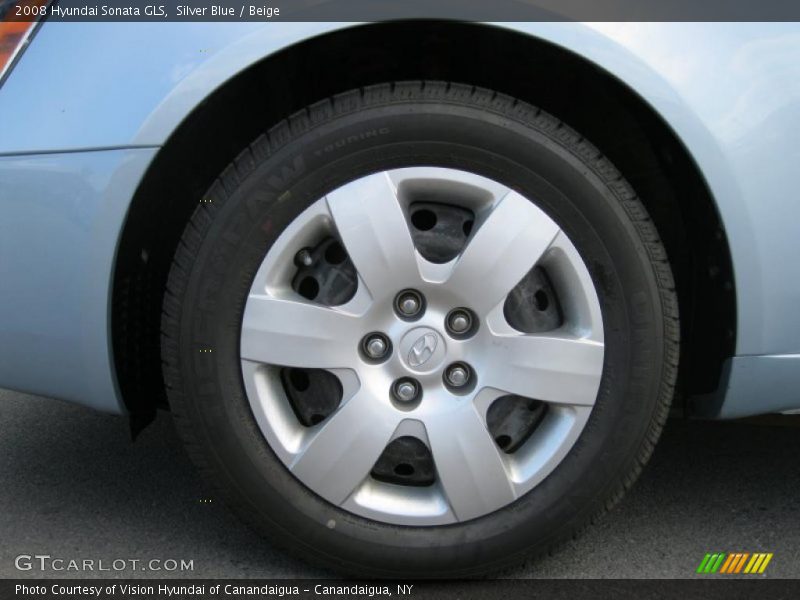Silver Blue / Beige 2008 Hyundai Sonata GLS