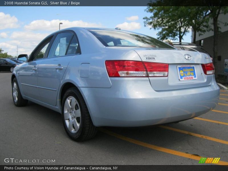 Silver Blue / Beige 2008 Hyundai Sonata GLS