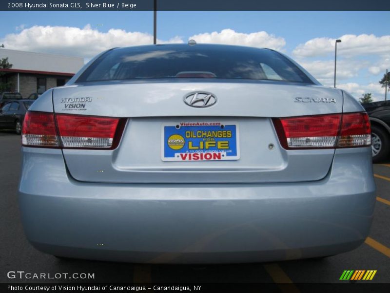 Silver Blue / Beige 2008 Hyundai Sonata GLS