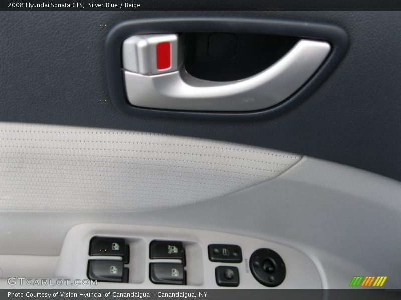 Silver Blue / Beige 2008 Hyundai Sonata GLS