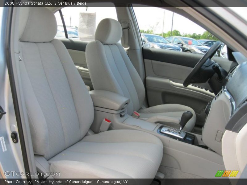 Silver Blue / Beige 2008 Hyundai Sonata GLS