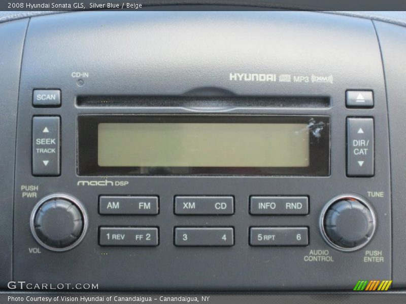 Silver Blue / Beige 2008 Hyundai Sonata GLS