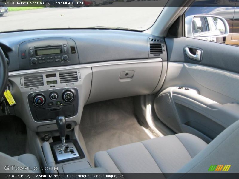 Silver Blue / Beige 2008 Hyundai Sonata GLS