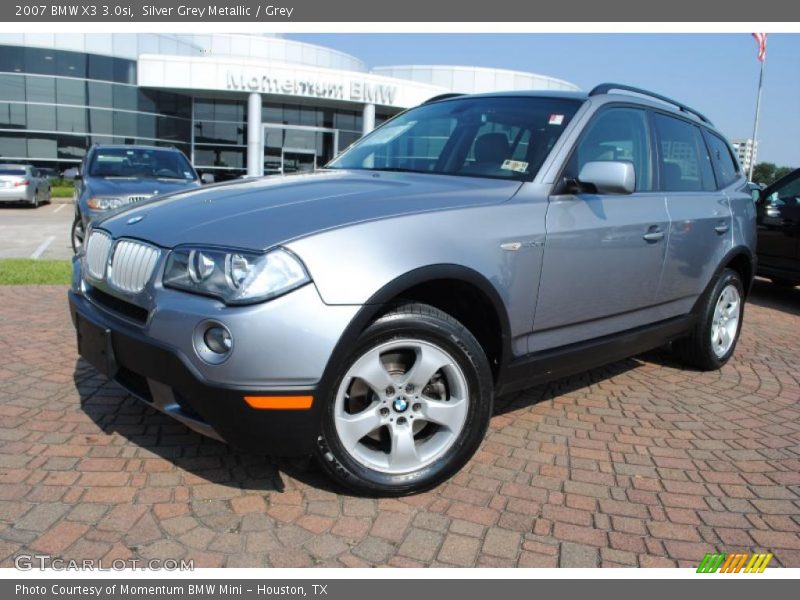 Silver Grey Metallic / Grey 2007 BMW X3 3.0si