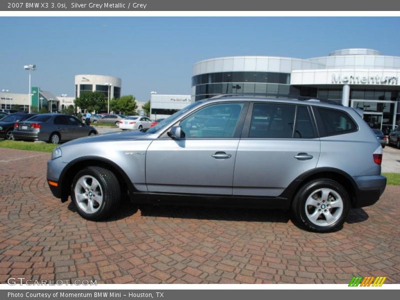 Silver Grey Metallic / Grey 2007 BMW X3 3.0si