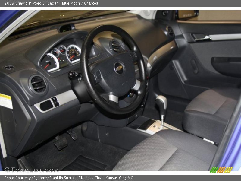Blue Moon / Charcoal 2009 Chevrolet Aveo LT Sedan