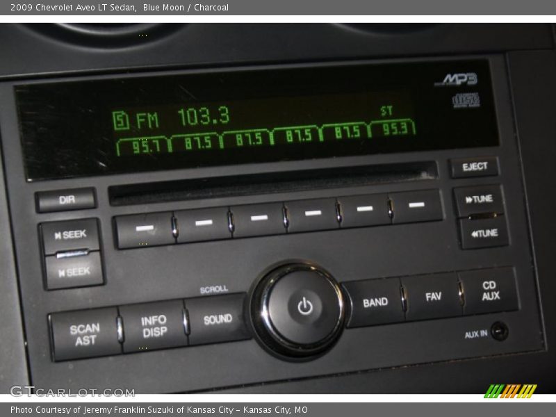 Blue Moon / Charcoal 2009 Chevrolet Aveo LT Sedan