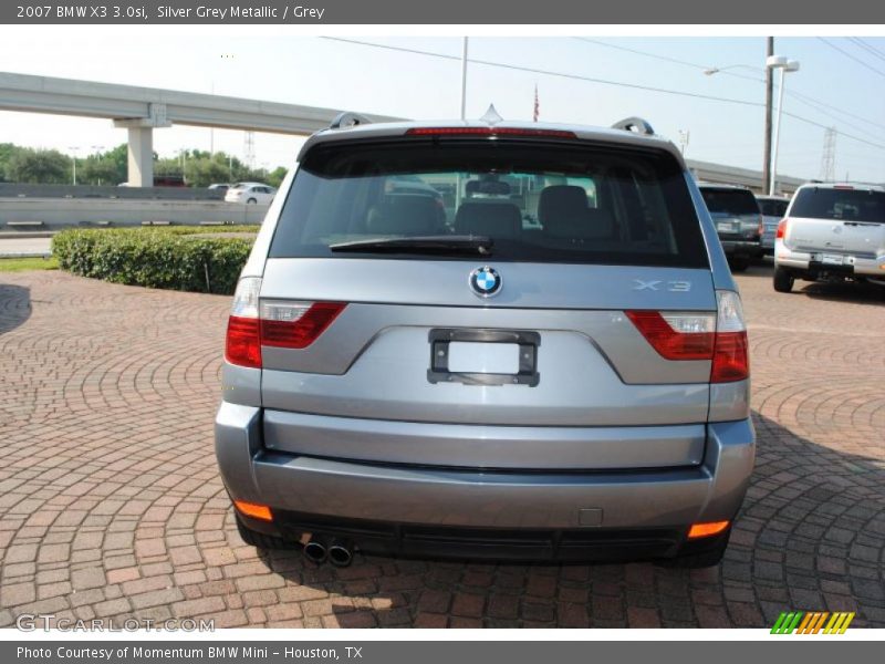 Silver Grey Metallic / Grey 2007 BMW X3 3.0si