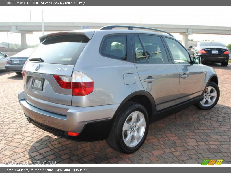 Silver Grey Metallic / Grey 2007 BMW X3 3.0si
