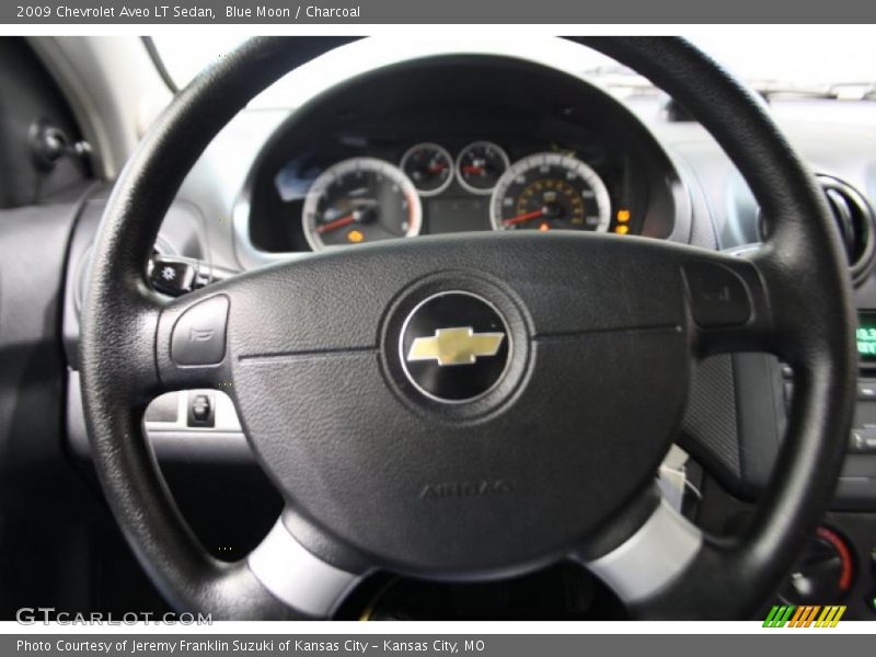 Blue Moon / Charcoal 2009 Chevrolet Aveo LT Sedan