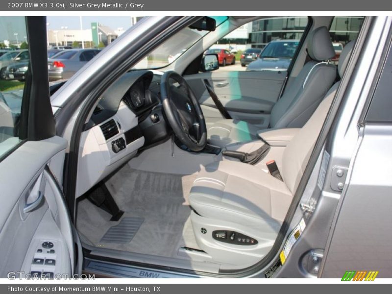 Silver Grey Metallic / Grey 2007 BMW X3 3.0si