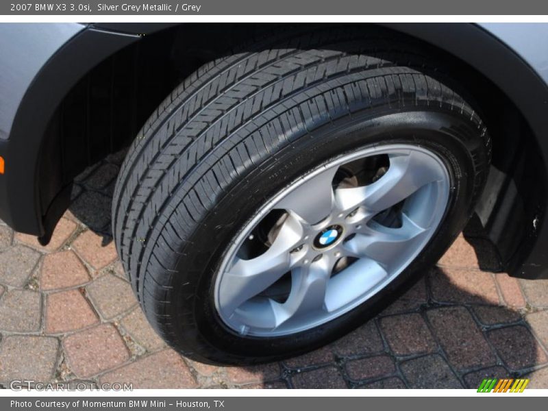 Silver Grey Metallic / Grey 2007 BMW X3 3.0si
