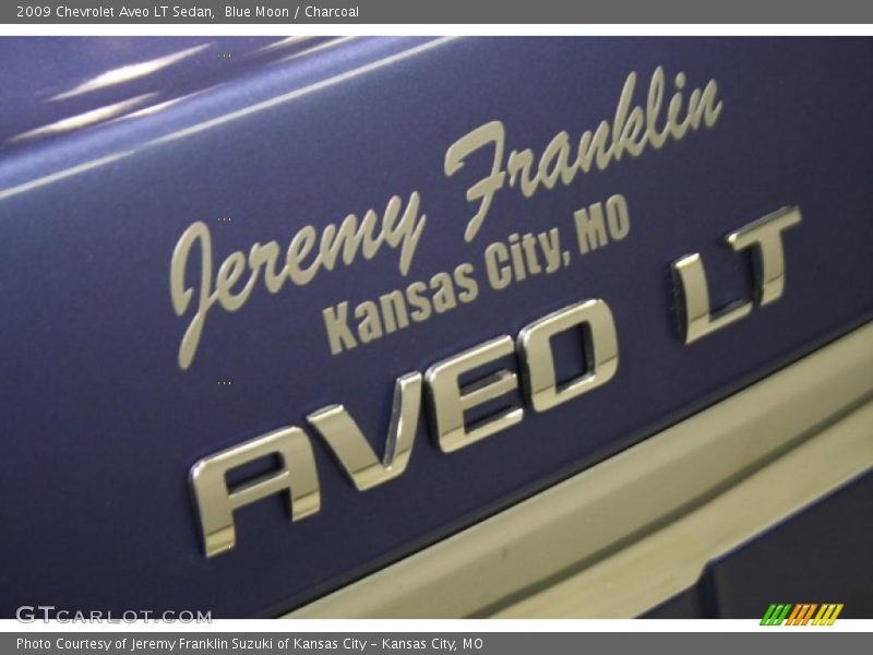 Blue Moon / Charcoal 2009 Chevrolet Aveo LT Sedan