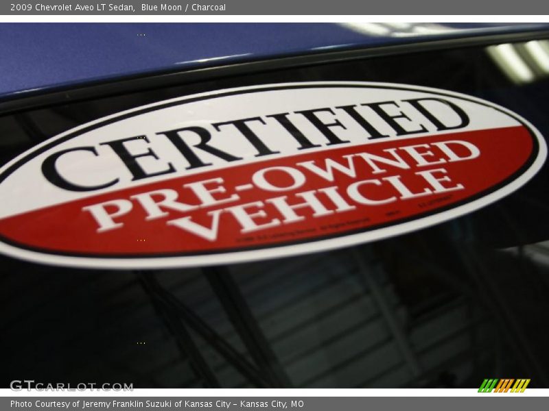 Blue Moon / Charcoal 2009 Chevrolet Aveo LT Sedan