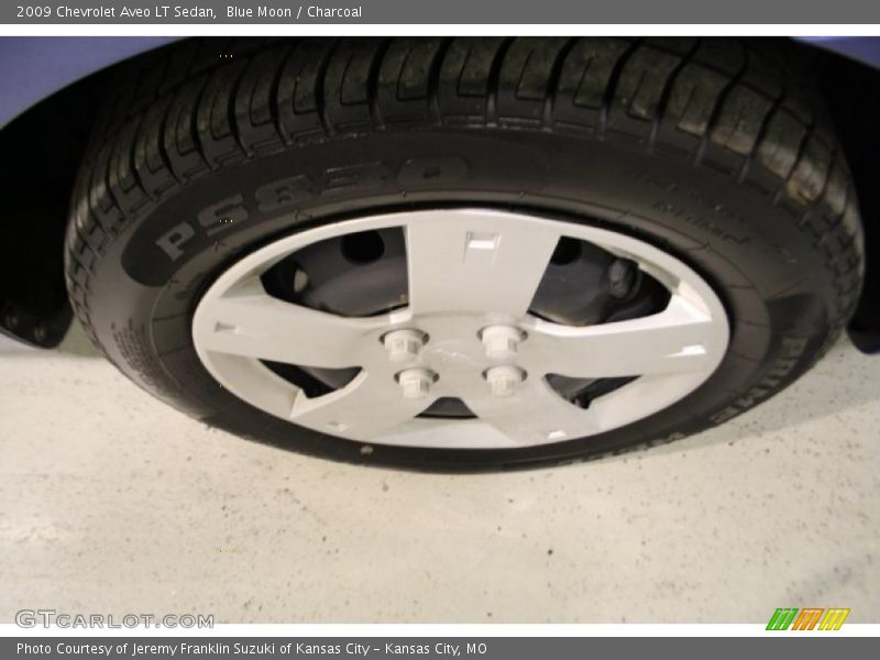 Blue Moon / Charcoal 2009 Chevrolet Aveo LT Sedan