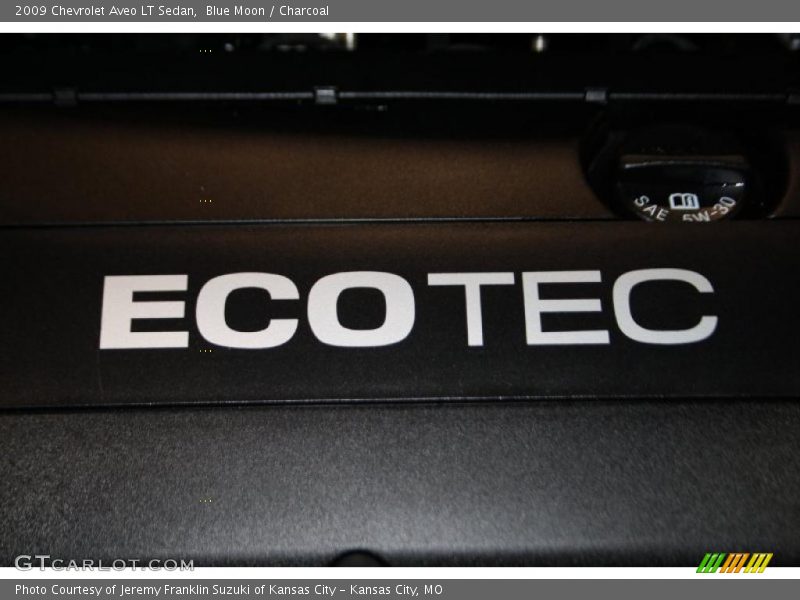Blue Moon / Charcoal 2009 Chevrolet Aveo LT Sedan