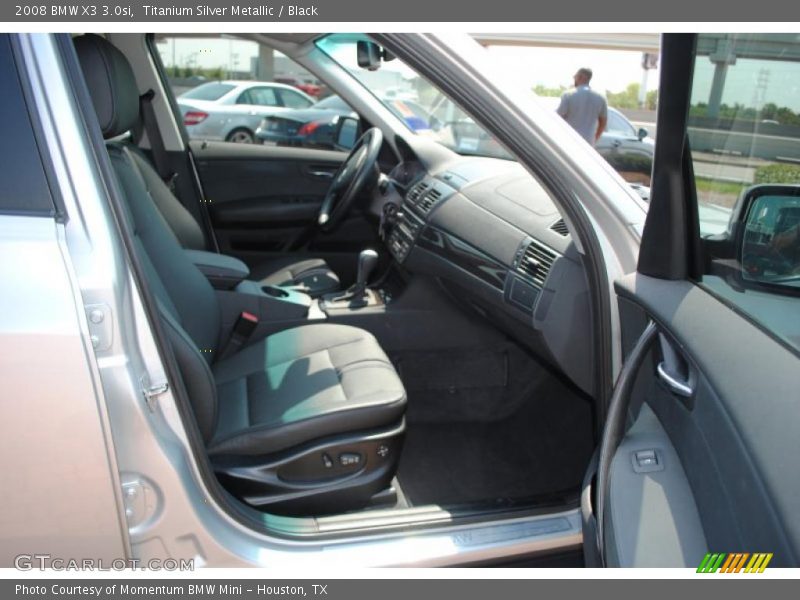 Titanium Silver Metallic / Black 2008 BMW X3 3.0si