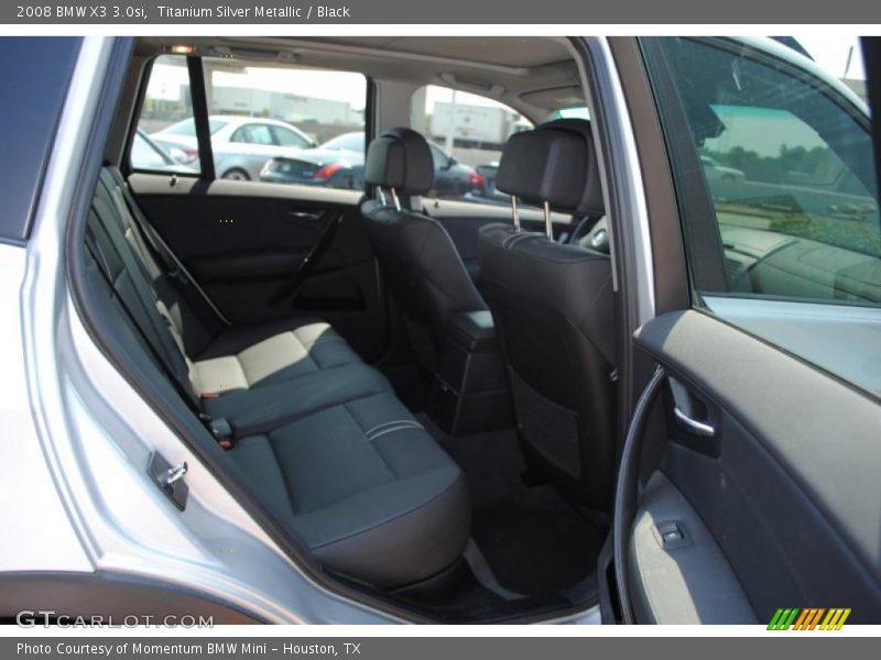 Titanium Silver Metallic / Black 2008 BMW X3 3.0si