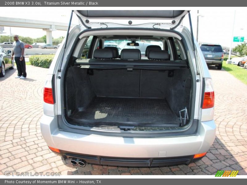 Titanium Silver Metallic / Black 2008 BMW X3 3.0si