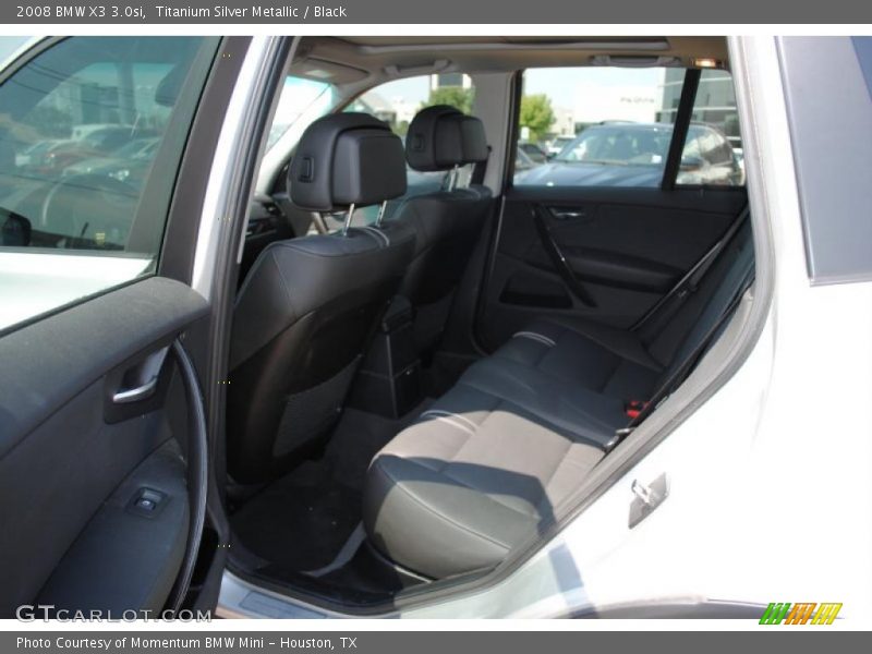 Titanium Silver Metallic / Black 2008 BMW X3 3.0si