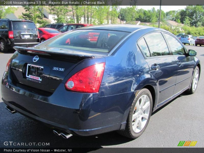 Majestic Blue Metallic / Charcoal Black 2008 Nissan Maxima 3.5 SE
