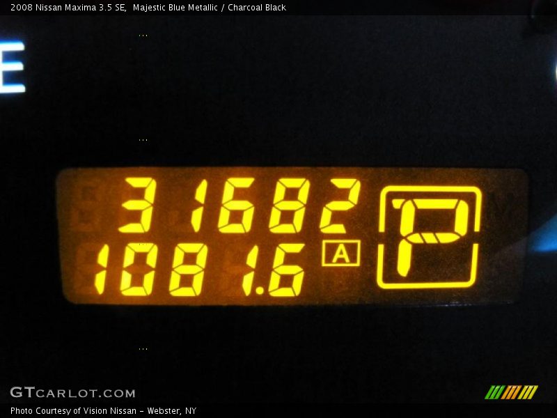 Majestic Blue Metallic / Charcoal Black 2008 Nissan Maxima 3.5 SE