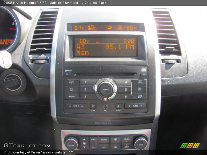 Majestic Blue Metallic / Charcoal Black 2008 Nissan Maxima 3.5 SE