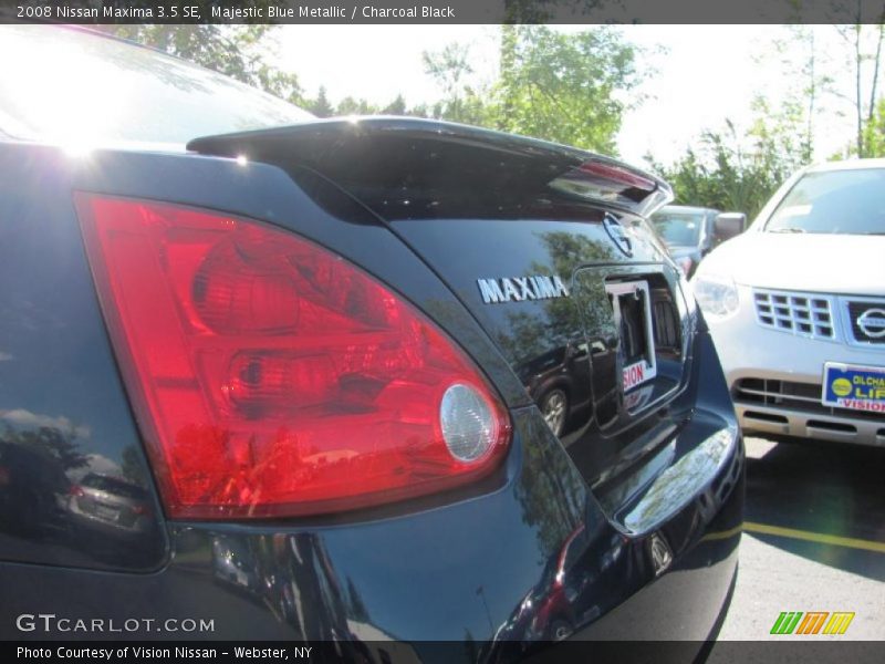 Majestic Blue Metallic / Charcoal Black 2008 Nissan Maxima 3.5 SE
