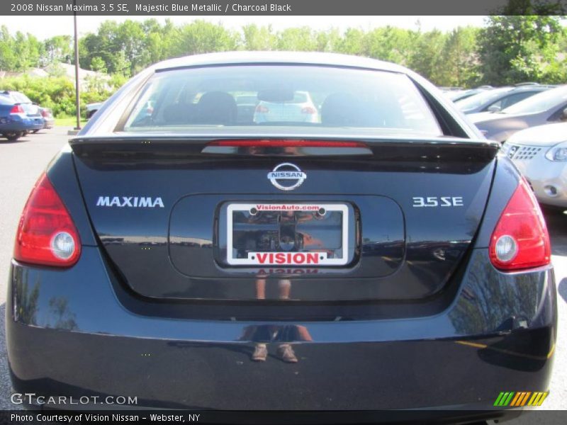 Majestic Blue Metallic / Charcoal Black 2008 Nissan Maxima 3.5 SE
