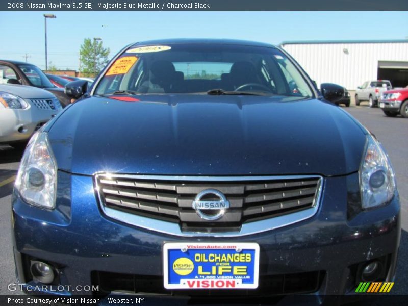 Majestic Blue Metallic / Charcoal Black 2008 Nissan Maxima 3.5 SE